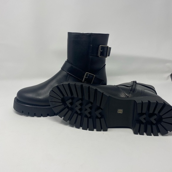 Steve Madden moto Boots Black, Size 9 1/2, - Picture 3 of 8